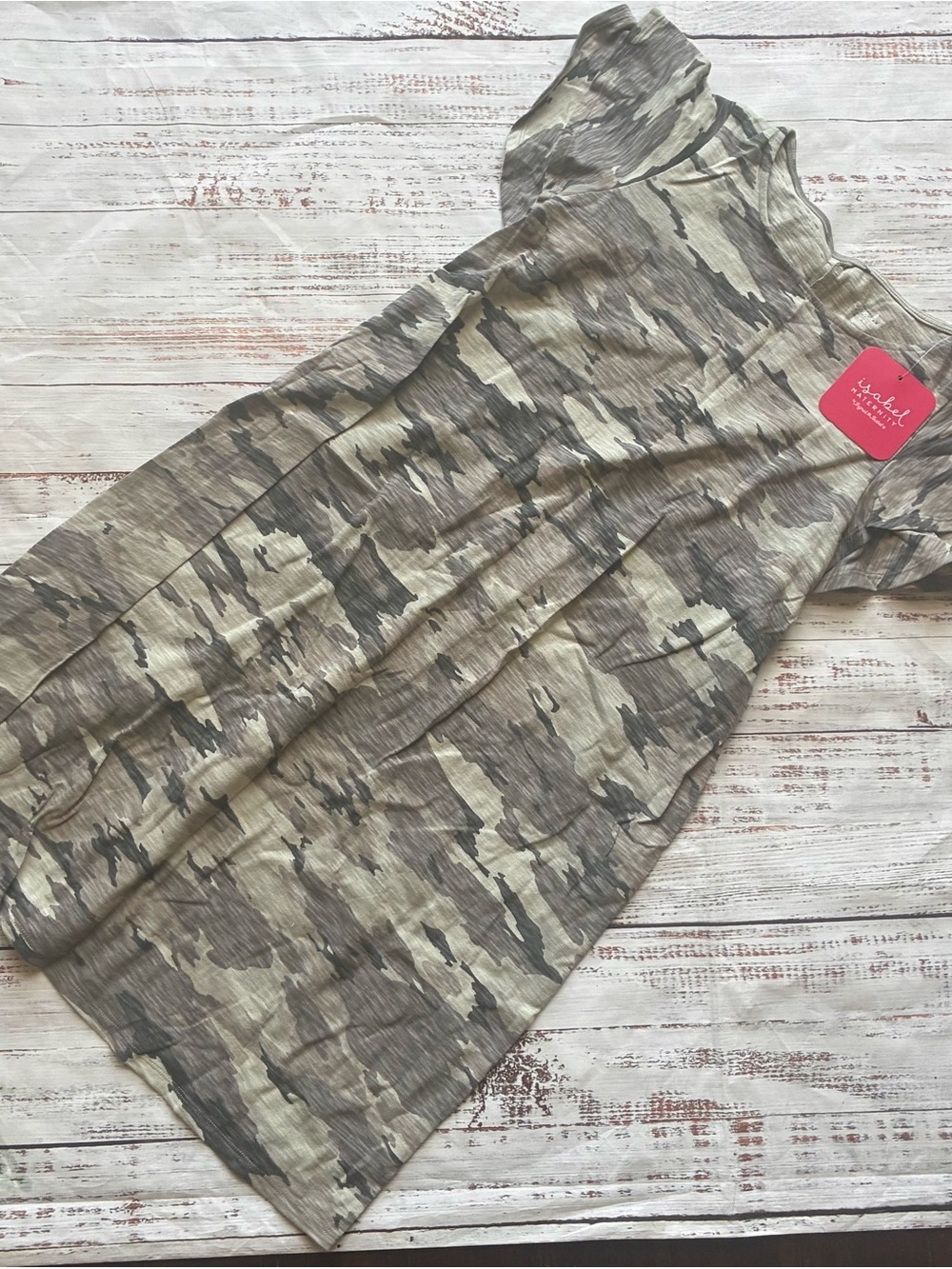 Isabel Maternity Camo Print Shift Dress Size XS
